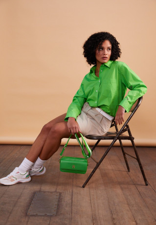 Tommy Hilfiger 1985 ORG CO POPLIN Button-down blouse spring lime 1985 ORG CO POPLIN Блуза на пуговицах весенняя известь