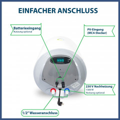 Campergold Campergold Wasserkocher Fothermo 80 L Photovoltaik Hybrid Wasser Boiler – Warmwasserspeicher  Чайник Campergold Fothermo 80 л фотоэлектрический гибридный водогрейный котел бак для горячей воды