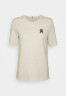 Tommy Hilfiger MONOGRAM Print T-shirt heathered oatmilk MONOGRAM Футболка с принтом овсяное молоко