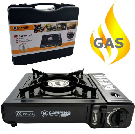 TronicXL TronicXL Gaskocher Gaskocher Campingkocher Gas Kocher Camping Butangasbrenner mit Koffer  Газовая плита TronicXL, газовая плита, походная плита, газовая плита, газовая горелка для кемпинга, бутан, с футляром