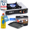 ZMC ZMC Gaskocher Edelstahl 1 flammig Campingkocher Gaskocher Grillplatte+4 Gaskartusche, (Grill Platte Tischgrill Doppel Gasbrenner Gasgrill Kochfeld mit Piezozundung Warmeleistung: 2,2KW), Butan Gas 227g Gaskocher Outdoor Camping Gas Kocher Herd Butanga