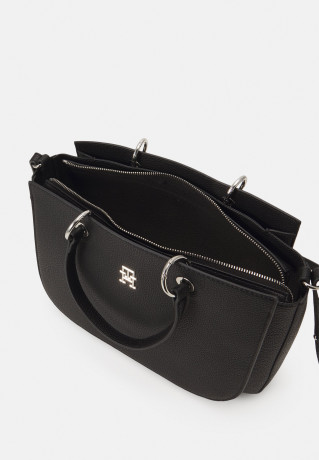 Tommy Hilfiger EMBLEM SATCHEL Handbag black СУМКА С ЭМБЛЕМОЙ Сумочка черный