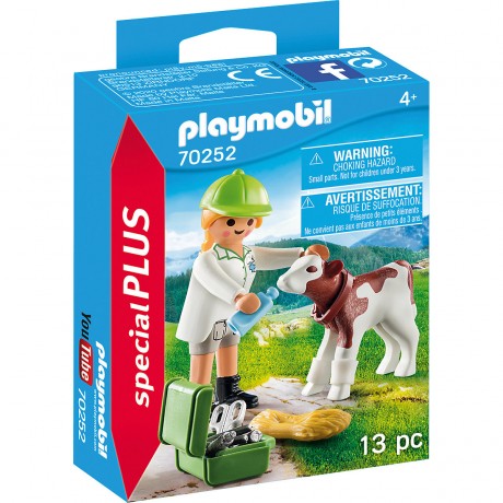 PLAYMOBIL PLAYMOBIL 70252 Tierarztin mit Kalbchen PLAYMOBIL 70252 Ветеринар с теленком