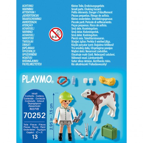 PLAYMOBIL PLAYMOBIL 70252 Tierarztin mit Kalbchen PLAYMOBIL 70252 Ветеринар с теленком