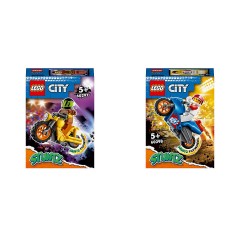 LEGO City 2er Set: 60297 Power-Stuntbike + 60298 Raketen-Stuntbike Городской набор из 2 предметов: 60297 Power Stunt Bike + 60298 Rocket Stunt Bike