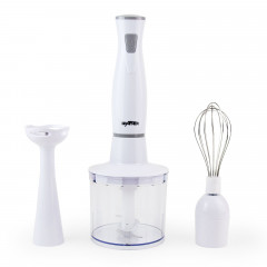 Grafner Grafner Stabmixer Stabmixer Set 4 in 1 Stabmixer, Purierstab und Multi Zerkleinerer, 300 W, 1x Quirlaufsatz, 1x Mixbecher, 1x Purieraufsatz  Ручной блендер Grafner Набор ручных блендеров 4 в 1, стержень для очистки и мульти-измельчитель, 300 Вт, 1