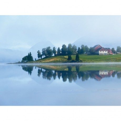 CALVENDO Puzzle CALVENDO Puzzle Der Nebel lichtet sich am Lukvatnet Пазл CALVENDO Puzzle Туман рассеялся над Лукватнетом