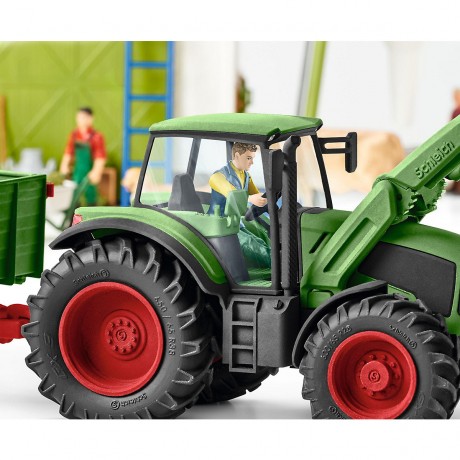 Schleich Schleich Farm World 42379 Traktor mit Anhanger Трактор Schleich Farm World 42379 с прицепом
