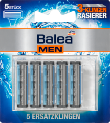 Balea MEN Бритва с 3-мя лезвиями,  Запасные лезвия	, 5 шт