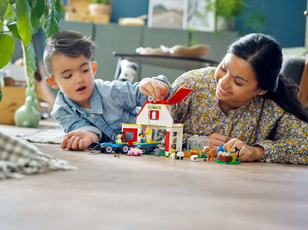 Lego Bauernhof mit Tieren ферма с животными