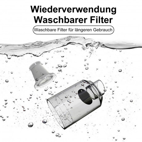 OKWISH OKWISH Akku-Handstaubsauger Handstaubsauger Autostaubsauger Hand Auto Akku Staubsauger Kabellos, 120,00 W, Beutellos, Faltbar 3 in 1 Funktional 4500Pa 4000mA-Akku Wohnungen Auto mit Licht  Беспроводной ручной пылесос OKWISH, ручной пылесос, автомоб