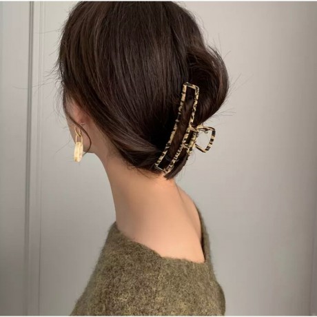 SOHO Leopard Metall Haarklammer  Заколка для волос из металла с леопардовым принтом