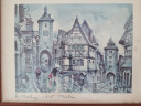 Картина винтажная "Ротенбург-об-дер-Таубер" Plonlein, 25 x 20 см, Германия, 1950-60гг.