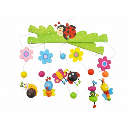 bieco 3D Baby Mobile Holz Kaferchen Einschlafhilfe Babybett Dekoration Wickeltisch 0M+ Mobiles 3D Baby Mobile Деревянный Kaferchen Sleeping Aid Детская кровать Украшение Пеленальный столик 0M+ Мобильные телефоны