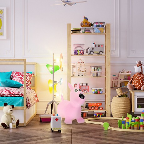 relaxdays Hupftier Hund rosa Копытная собака розовая