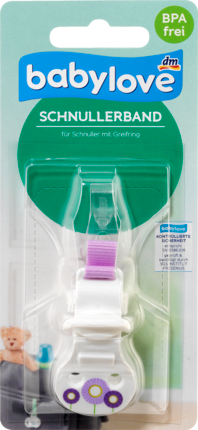 babylove Привесок для соски с кольцом захвата, lila, 1 шт