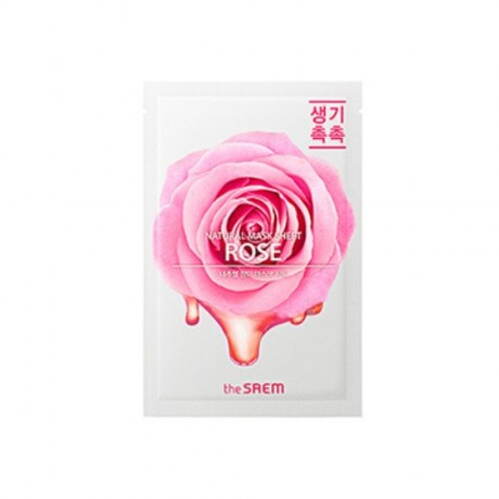 The SAEM Natural Rose Mask Sheet Тканевая маска с натуральной розой