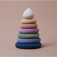 Montessori® Stapelturm Aussen weiss Укладочная башня снаружи белого цвета