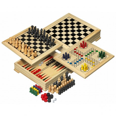 Philos Spielesammlung Holz Mini Сборник игр дерево мини