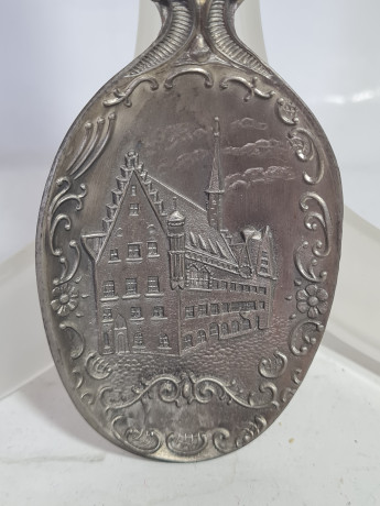 Ложка винтажная Frieling-Zinn, олово, 20.5 см, Германия, 1983 г.