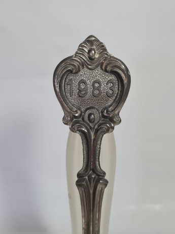 Ложка винтажная Frieling-Zinn, олово, 20.5 см, Германия, 1983 г.