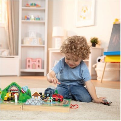 Melissa Doug Holzeisenbahn zum Mitnehmen Деревянный поезд на вынос