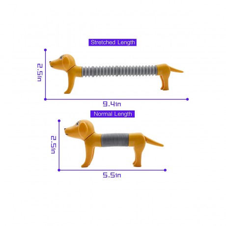Vicabo Fidget Pop Tube Toys Spring Dog Geschicklichkeitsspiele fur Kinder Fidget Pop Tube Toys Spring Игры на ловкость собак для детей