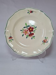 Sarreguemines Коллекционная керамическая тарелка "Букет цветов", 25см, Франция 1920г.