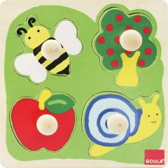 Goula GOULA Holzpuzzle- 4 Teile- Biene Деревянный пазл GOULA