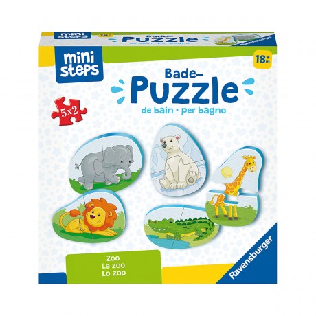 Ravensburger ministeps® Bade-Puzzles: Zoo ministeps® Ванные пазлы: Зоопарк