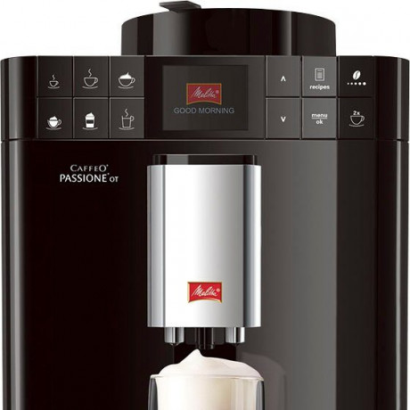 Melitta Melitta Kaffeevollautomat Passione One Touch F53/1-102, schwarz, One Touch Funktion, tassengenau frisch gemahlene Bohnen  Полностью автоматическая кофемашина Melitta Passione One Touch F53/1-102, черная, функция одного касания, свежемлотые зерна в