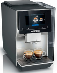 SIEMENS SIEMENS Kaffeevollautomat EQ.700 Inox silber metallic TP705D47, Full-Touch-Display, bis 10 Profile speicherbar, Milchsystem-Reinigung  Полностью автоматическая кофемашина SIEMENS EQ.700 Inox Silver Metallic TP705D47, сенсорный дисплей, возможность