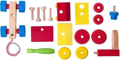 Woodyland Holzspielzeug Motorik- Betonmischer Деревянная игрушка моторика бетономешалка