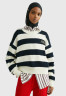 Tommy Hilfiger STRIPE BOXY  Jumper light h stp  desert sky  ecru STRIPE BOX джемперы свет h stp пустыня небо экрю