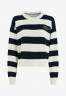 Tommy Hilfiger STRIPE BOXY  Jumper light h stp  desert sky  ecru STRIPE BOX джемперы свет h stp пустыня небо экрю