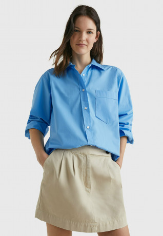 Tommy Hilfiger 1985 ORG CO POPLIN Button-down blouse hydrangea blue 1985 ORG CO POPLIN Блуза на пуговицах гортензия синяя