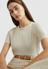 Tommy Hilfiger Basic T-shirt light sandalwood Базовая футболка светлое сандаловое дерево