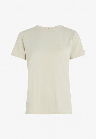 Tommy Hilfiger Basic T-shirt light sandalwood Базовая футболка светлое сандаловое дерево