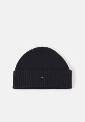 Tommy Hilfiger FLAG SHORT Beanie space blue ФЛАГ КОРОТКИЙ Шапочка космический синий