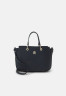 Tommy Hilfiger EMBLEM SATCHEL Handbag space blue СУМКА С ЭМБЛЕМОЙ Сумочка космический синий