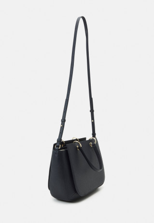 Tommy Hilfiger EMBLEM SATCHEL Handbag space blue СУМКА С ЭМБЛЕМОЙ Сумочка космический синий