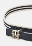 Tommy Hilfiger LUX WEBBING Belt weathered white/space blue mix LUX WEBBING Ремень сочетание выветренного белого и космического синего
