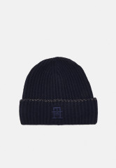 Tommy Hilfiger FESTIVE LUXE BEANIE Beanie space blue FESTIVE LUXE BEANIE Шапочка космический синий