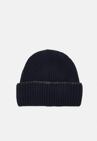 Tommy Hilfiger FESTIVE LUXE BEANIE Beanie space blue FESTIVE LUXE BEANIE Шапочка космический синий