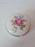 Шкатулка винтажная Hollohaza "Розовая роза", круглая, фарфор, 7 x 3,5 см, Венгрия, 1960-70гг.