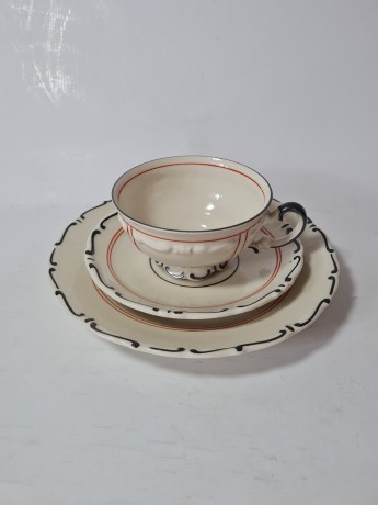 Mitterteich Bavaria Набор для чая/кофе с фактурным узором, Германия, 1960-70гг.