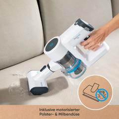 hoogo hoogo Akku-Hand-und Stielstaubsauger S4, 430 W, beutellos, Auch mit Beutel verwendbar. Ideal fur Allergiker  Беспроводной ручной пылесос Hoogo S4, 430 Вт, без мешка, можно использовать и с мешком. Идеально подходит для аллергиков