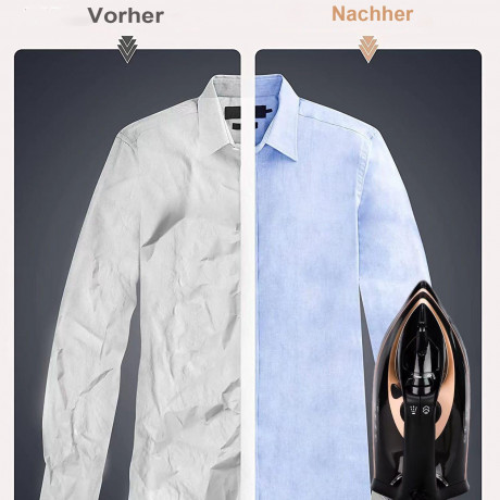 Mutoy Mutoy Dampfbugeleisen Bugeleisen,Dampfbugeleisen 70 g/min Dampf, 120g Extra-Dampfstoss, 2600,00 W, 300ml Wassertank,Keramik-Bugelsohle, Selbstreinigungs, Antikalk Schwarz-Gold Паровой утюг Mutoy, паровой утюг, пар 70 г/мин, дополнительный паровой уд