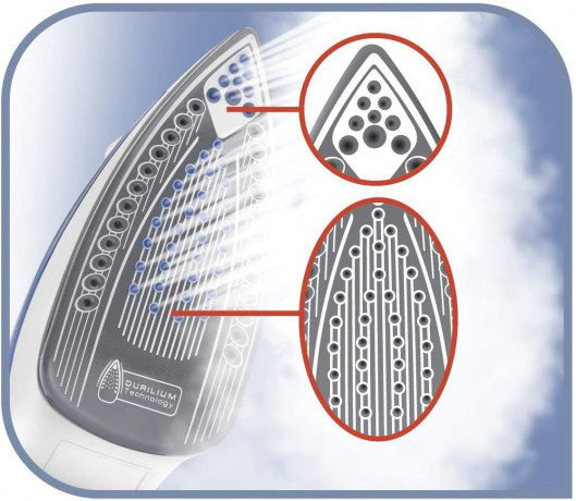 Tefal Tefal Dampfbugeleisen FV2839, 2400 W, Dampfbugeleisen, Testsieger 2019 mit bester Bugelsohle Bugelstation Паровой утюг Tefal FV2839, 2400 Вт, паровой утюг, победитель теста 2019 года с лучшей гладильной станцией с подошвой утюга