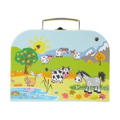 bieco Spielkoffer Kinder Mini Reisekoffer Spielzeug Kofferchen Gutscheinverpackung Spielkoffer Игровой футляр